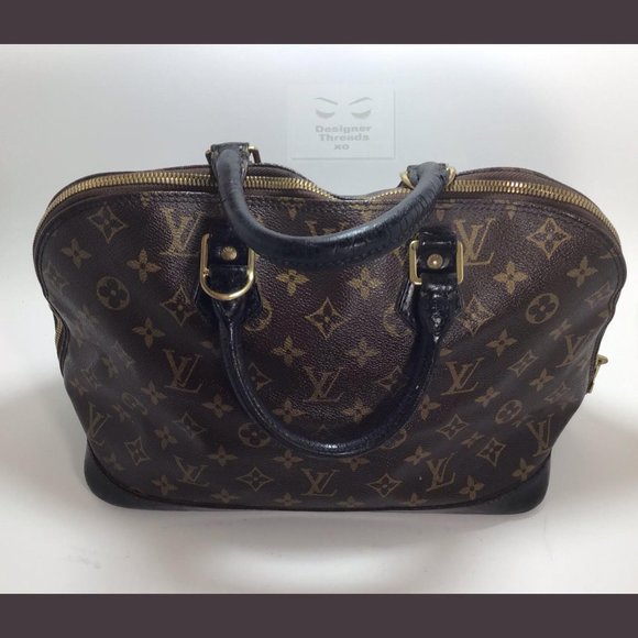 Auth Louis Vuitton Alma Monogram Canvas Handbag - Picture 3 of 14